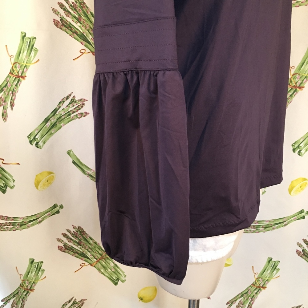 NEW Adidas Purple Cold Shoulder Performance Size L - Picture 3 of 6